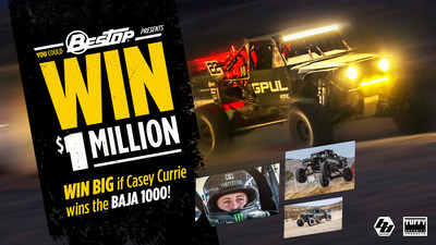 BESTOP PREMIUM ACCESSORIES GROUP LAUNCHES $1 MILLION ?IF CASEY WINS, YOU COULD WIN? CHALLENGE