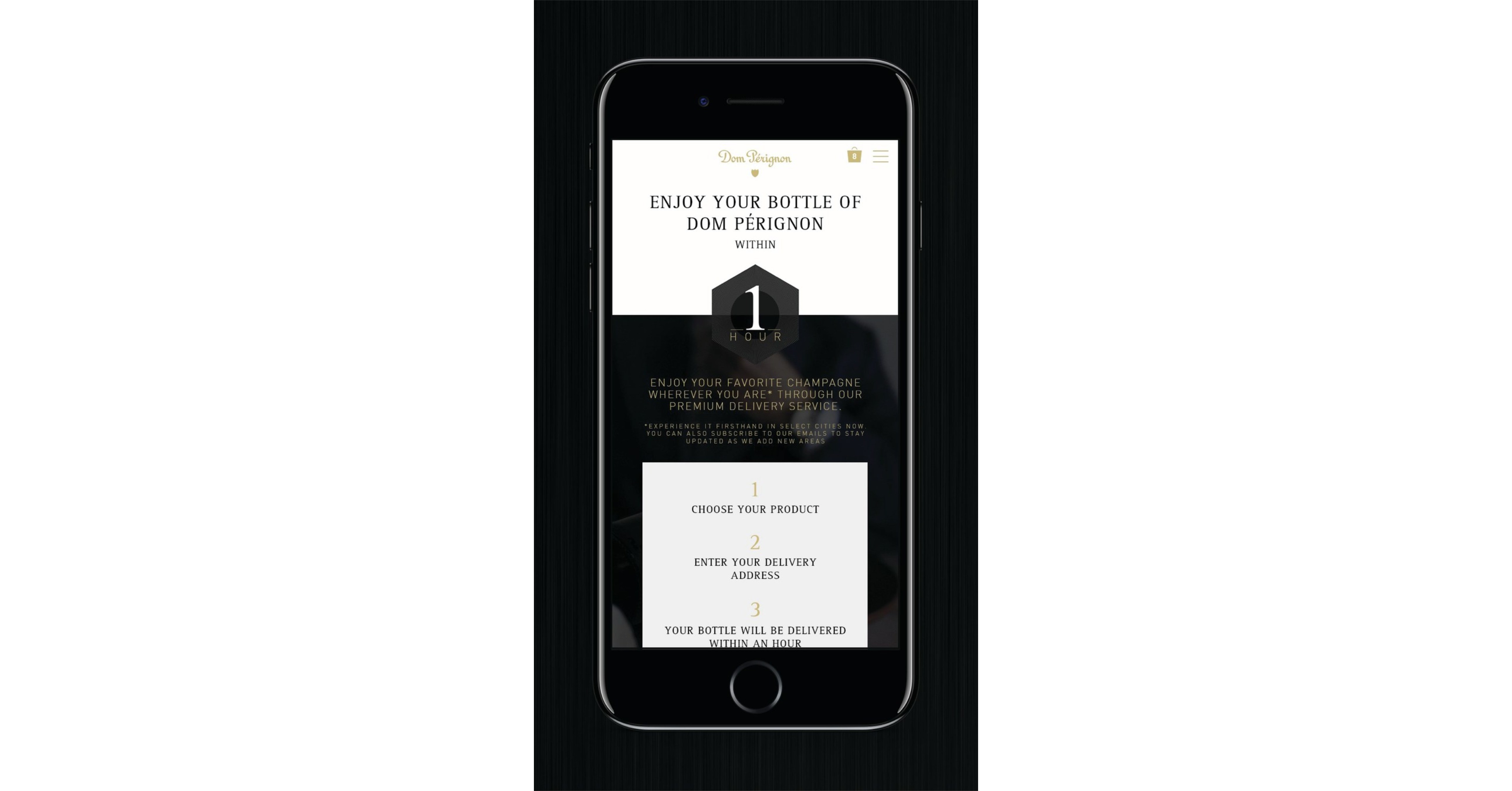 Dom Pérignon Launches 1 Hour On-Demand Delivery in San Francisco