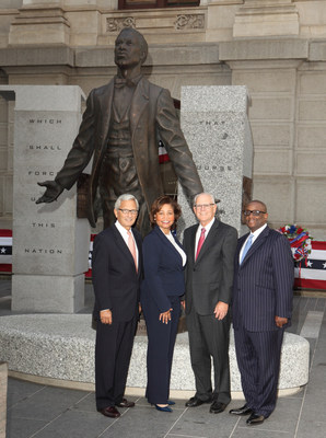 Pictured above in front of the new Octavius V. Catto statue, the first monument to a single African-American person on public space in Philadelphia, are the partners of Horsey, Buckner & Heffler, LLP (HBH), a newly-formed minority-controlled CPA and advisory firm headquartered in Philadelphia, PA. In the photo (L to R): George A. Saitta, CPA, CFF, FCPA, Partner; Kia D. Buckner, CPA, Managing Partner; Edward J. Radetich, Jr., CPA, Partner; Michael G. Horsey, CPA, CEO and Chairman.