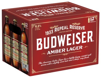 Budweiser Releases New Limited-Edition 1933 Repeal Reserve, an Amber Lager in Celebration of Prohibition’s Repeal