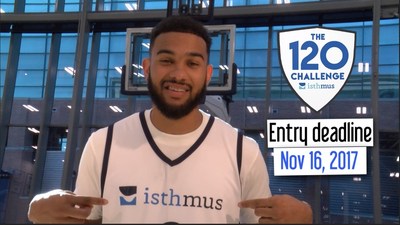 Basketball star Cory Joseph referencing one of the prize packs and a chance for a meet and greet. (CNW Group/Isthmus)