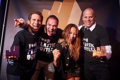 SodaStream's team celebrating its Effie win for "Shame or Glory."