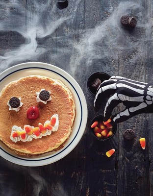 Scary Face Pancakes at IHOP are free to children 12 and under on Halloween, October 31, from 7am-10pm at participating locations.