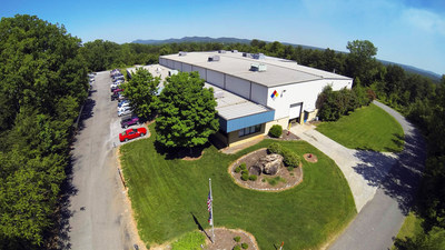 An aerial shot of Pioneer Motor Bearing Co. located in Kings Mountain, NC, USA