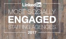 LinkedIn ranks Green Key Resources as one of the most socially engaged staffing agencies in North America.