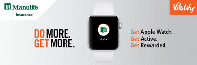 Manulife Vitality program now offering Apple Watch, encouraging members to live a more active lifestyle (CNW Group/Manulife Financial Corporation)