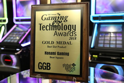 Konami's Beat Square skill-based rhythm and music game is awarded gold for excellence in innovation