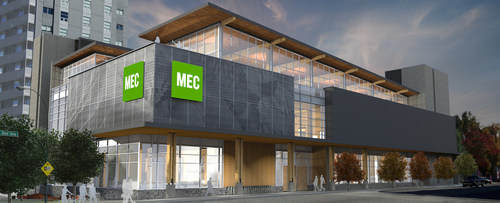 Rendering of MEC Vancouver’s new flagship store (CNW Group/MEC)