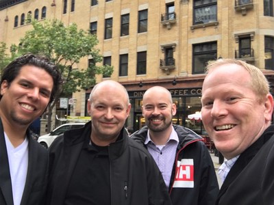 From left to right: Adrian Kaule, Ariel Roberge, Robert Kimber, Mike Sullivan (CNW Group/zendatamarketing)