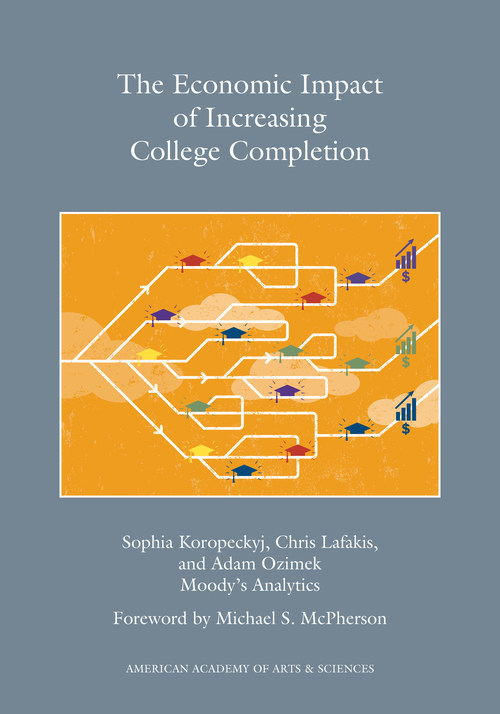 "The Economic Impact of Increasing College Completion," authored by Sophia Koropeckyj, Chris Lafakis and Adam Ozimek of Moody's Analytics. This is the latest publication from the Commission on the Future of Undergraduate Education, a project of the American Academy of Arts & Sciences.