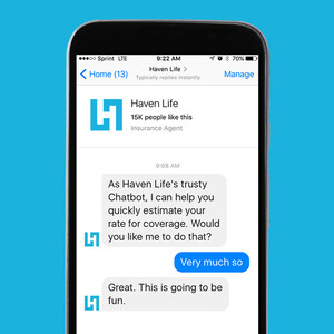 Life Insurance Startup Haven Life Launches Facebook Chatbot