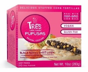 Tres Latin Foods Announces Voluntary Recall of Specific Code Dates of Kale &amp; Pinto Bean 10 oz. Pupusas and Black Bean and Sweet Corn 10 oz. Pupusas Due to an Undeclared Milk Allergen
