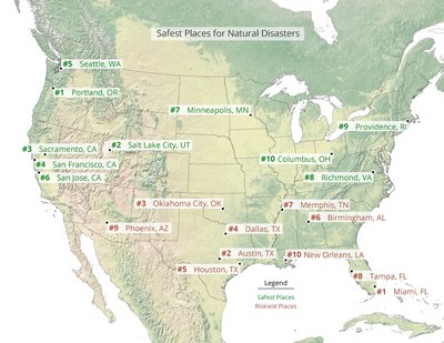 Avoid Natural Disasters: BestPlaces Reveals The Top 10 Safest Places To ...