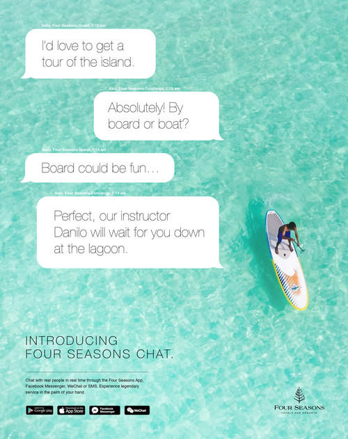 Four Seasons Chat mit Zendesk Sunshine Conversations