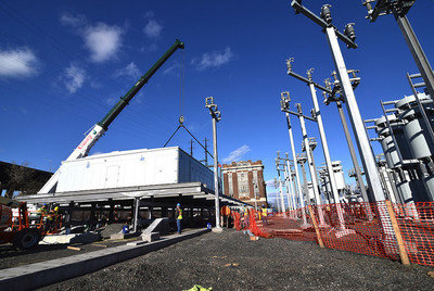 PSE&G's Essex Switching Station, inundated with water from the Passaic River five years ago during Sandy, has been elevated 8 feet and out of harm's way