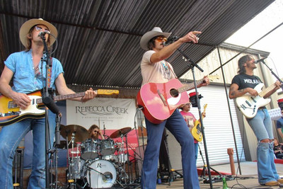 Top 5 country band, Midland, and their "On The Rocks" album release launch party held @ Rebecca Creek Distillery.
