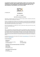 SDX Energy Inc. ("SDX" or the "Company") - Spud of KSR-15 development well, Morocco (CNW Group/SDX Energy Inc.)