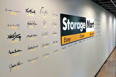StorageMart's "Wall of Fame" at the company's global headquarters in Columbia, MO.