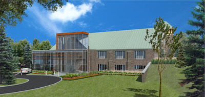 Perspective de la future Maison de soins palliatifs et centre de jour St-Raphal (photo de Groupe Marchand Architecture & Design) (Groupe CNW/Maison St-Raphal)