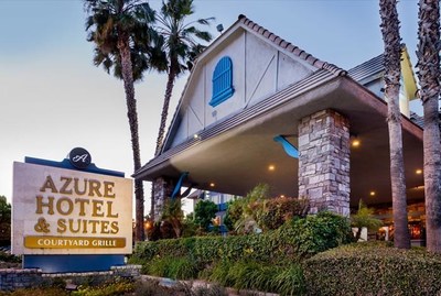 The entryway to Azure Hotel & Suites Ontario Airport/Convention Center, A Trademark Collection Hotel