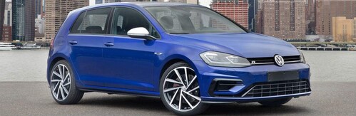 The 2018 Golf R is the most powerful version of the Golf Family to be sold in North America. Spitzer Volkswagen customers also have the option of looking at the new model of the base Golf model at the dealership's showroom.