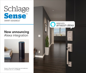 Schlage Announces Amazon Alexa Integration for its Schlage Sense™ Smart Deadbolt