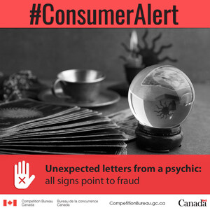 Consumer Alert - Unexpected letters from a psychic: all signs point to fraud
