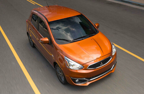 The 2017 Mitsubishi Mirage, pictured here, is one of the models on special at Don Herring Mitsubishi.