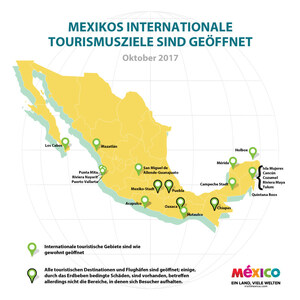 Die Reiseziele Mexikos sind bereit Sie zu empfangen