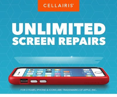 Get The Cellairis Bundle. A case, screen protector and unlimited screen repairs for three years – starting at $49. www.cellairis.com/bundle