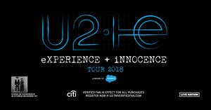 U2 Announce Details Of New Album Songs Of Experience And The eXPERIENCE + iNNOCENCETour 2018 Powered By Salesforce