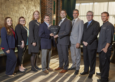 LODGE KOHLER, the premiere hotel in the Green Bay Packer’s Titletown District, earned the AAA Four-Diamond rating upon its Grand Opening this July. AAA Field Manager Jack Simono was onsite this week to present the LODGE KOHLER team with their AAA plaque.