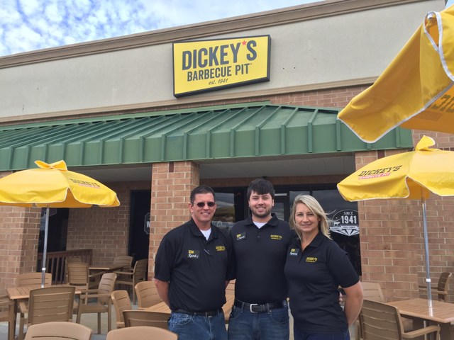 The Seegars family opens their first Dickey's Barbecue Pit location in Albemarle.