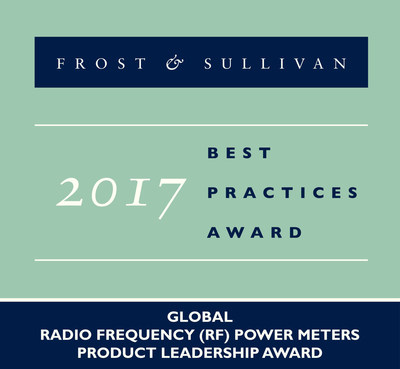 Frost & Sullivan recognizes Boonton Electronics with the 2017 Global Product Leadership Award for its high-performance RF power meters and USB power sensors.
