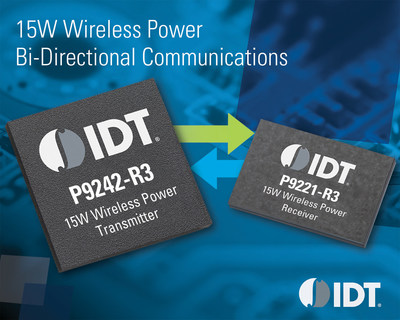 IDT Introduces Wireless Power Solution Supporting Authentication and Bi-directional Data Transfer