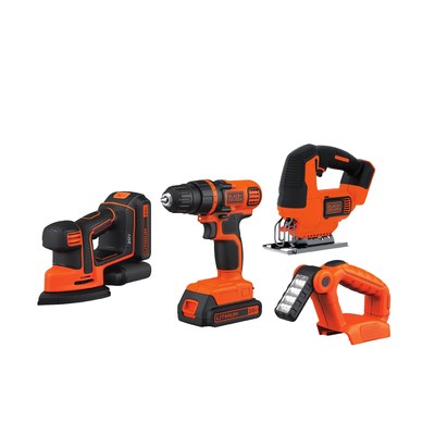 Black + Decker® 20V MAX 4-Pc. Power Tool Kit with BONUS Accessories, $99.99. Save $50 with in-club clipless coupon at BJ's Wholesale Club on Black Friday while supplies last.