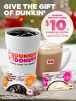 $10 Dunkin' Coffee And Latte Cards, Available Throughout Metro New York*, Are The Perfect Way To Spread Joy This Holiday Season