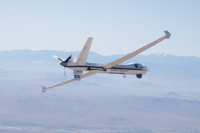 NASA’s remotely piloted Predator named Ikhana flies over the skies above the agency’s Armstrong Flight Research Center testing a collision avoidance system. Photographer Carla Thomas