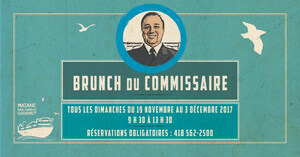 Traverse Matane-Baie-Comeau-Godbout - Le Brunch du Commissaire est de retour les dimanches 19 et 26 novembre ainsi que le 3 décembre 2017