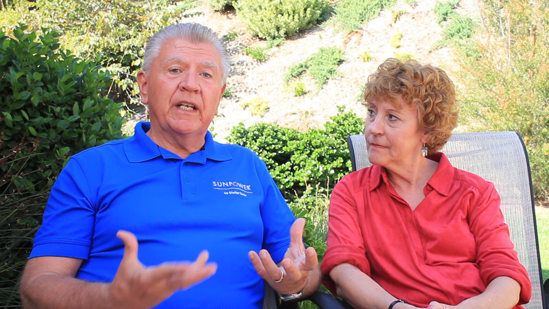 Solar pioneer Michael Powers and his wife Jeanne in episode 3 of Solar Cribs