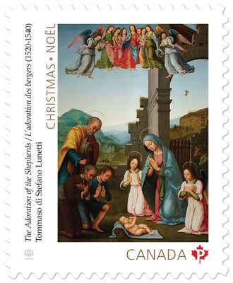 l’Adoration des bergers (Groupe CNW/Postes Canada)