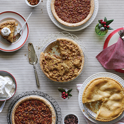 Cracker Barrel will offer fresh baked pies in its retail stores, including Chocolate Pecan, Pecan, Apple Pecan Streusel and All-American Apple Pie (no sugar added) for $8.99 from Oct. 30 through Dec. 24. Pumpkin pies will also be available Nov. 20 through Thanksgiving Day.