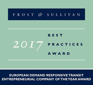 Frost &amp; Sullivan Recognizes door2door with the 2017 European Entrepreneurial Company of the Year Award for Its Advanced Mobility Services Platform
