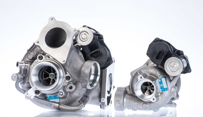 BorgWarner's regulated two-stage turbocharging technology with two VTG turbochargers boosts performance and transient behavior of numerous BMW Group models while contributing to improved fuel economy and reduced emissions.