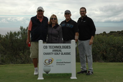 CBT Founder & CEO, Kelly Ireland, poses with her foursome for a snapshot at CBT's 14th Annual Charity Golf Classic