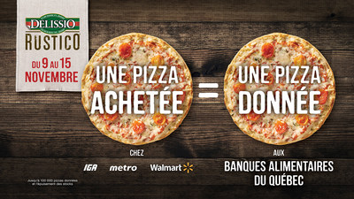 Delissio + Banques alimentaires du Québec (Groupe CNW/Nestle Canada Inc.)