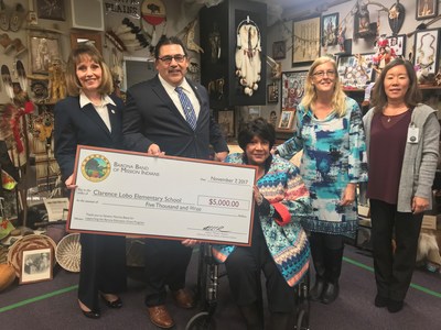 Clarence Lobo Elementary School in San Clemente, CA Awarded $5,000 Barona Education Grant for Its Lobo Lodge Native American Museum