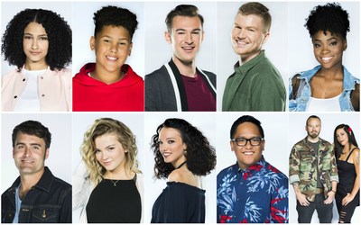 (Top Row L-R: Basil Phoenx, Ethan Young, Ezra Jordan, Jaryd Stanley, Jayd Ink) (Second Row L-R: JP Maurice, Noelle Maracle, Poesy, Raymond Salgado, Sons of Daughters) (CNW Group/CTV)