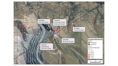 Figure 5 - Plan View of Golden Point Extensional Drilling (CNW Group/OceanaGold Corporation)