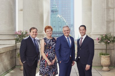 From left: Andrew Molson, Chairman; Valérie Beauregard, Executive Vice-President; Jean-Pierre Vasseur, President and CEO; Royal Poulin, Executive Vice-President and CFO (CNW Group/NATIONAL Public Relations)